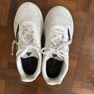 Adidas Duramo Big Kids athletic white shoes size 4.5
